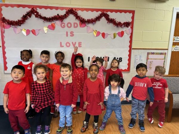 Children from the Illinois Gurnee Christian Preschool learn Christ-centered lessons.