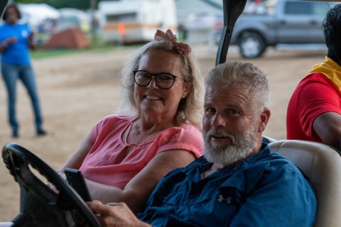 Conference Pathfinder directors and area coordinators assisted in setting up the Berrien County Fairgrounds for Lake Union Pathfinder Camporee. Photo: Samuel Girven