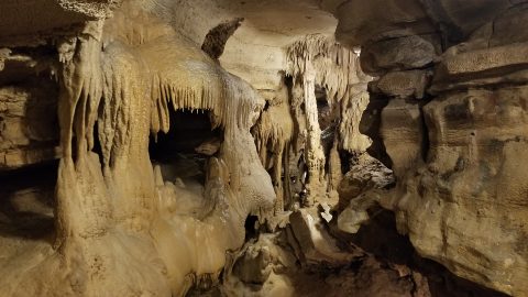 Interesting formations are abundant in Crystal Onyx cave. Photo: Robert Rice
