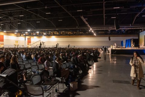 Over 3,000 people were in attendance at the divine service. [Photo: Samuel Girven]