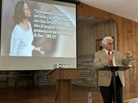 One hundred and ten church members, including children, youth and young adults with their families congregated and recieved inspiration from Lake Region Conference’s vice president for multilingual ministries, Eddie Allen.