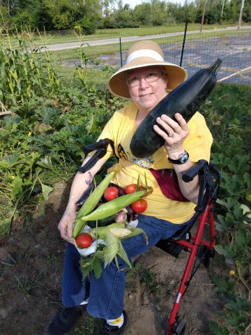 Habitat for Humanity provided volunteers to help in the garden.