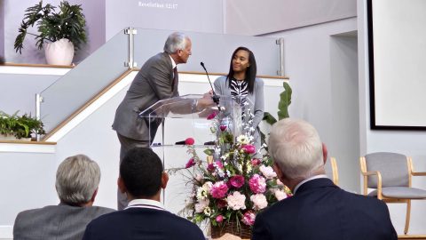 Many people enjoyed the testimony of Tyeesha Holt, a guest presenter.