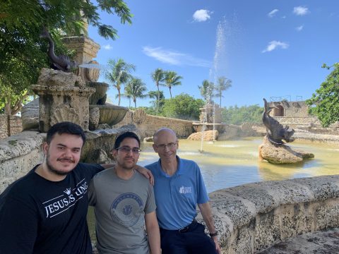 Nathan Zapata, Leo Lara, and Pastor David DeRose (l to r) take a break from preaching to enjoy a cultural excursion arranged by the ShareHim coordinators.