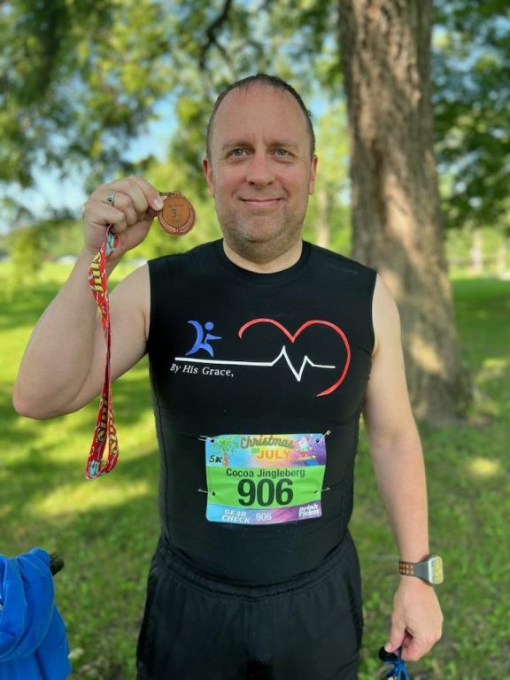“Miracle Patient” Aaron Cengiz is back to running and cycling after suffering a pulmonary embolism that caused his heart to stop multiple times in July 2022. 