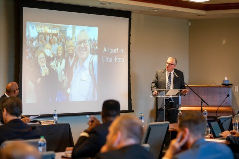 Lake Union President Ken Denslow unveiled a joint project with the South Peruvian Union. This comes on the heels of a Jan. 2024 trip to Peru with the conference leadership, Lake Union officers, president of Andrews University and dean of the seminary.