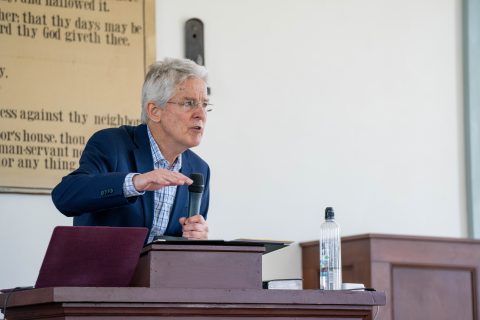 On Sabbath morning, Dwight Nelson, former longtime lead pastor of Pioneer Memorial Church on the campus of Andrews University, laid out a meticulous case by skillfully connecting Scripture, church pioneers, America’s problematic history and future.