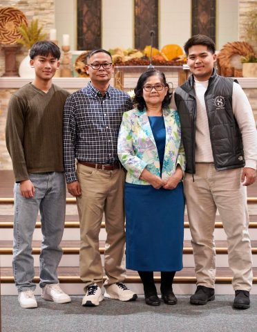 From left, Khine Myint, Kyawzwa Myint, Than Than Aye and Htet Myint at the First Fort Wayne Seventh-day Adventist Church.