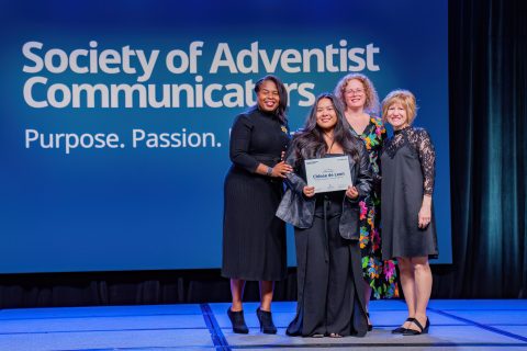 For her work as a graphic designer and illustrator on the Envision Magazine story “Oranges for Dinner,” Chloee De Leon, senior graphic design major, won “Best Student Print Design.”