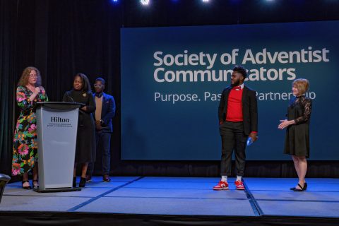 Nicholas Gunn, sophomore elementary education major, received the “2024 Student of the Year Award,” one of the Society of Adventist Communicators Professional Recognition Awards.