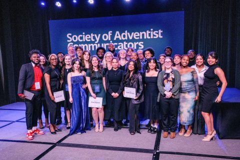 More than 20 Andrews University students were sponsored by the Lake Union to attend the convention. Pictured with the students are some of their professors, Andrews alumni and Lake Union staff.