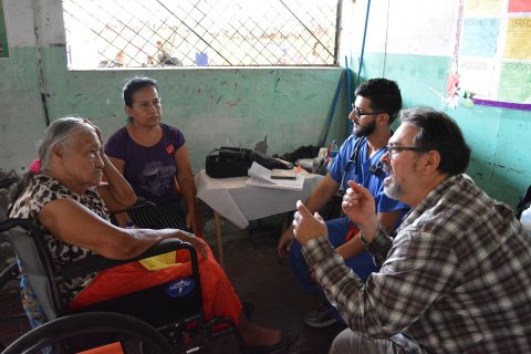 Ismael photo: Ismael Gama translates for Dr. Sameer Sohel.