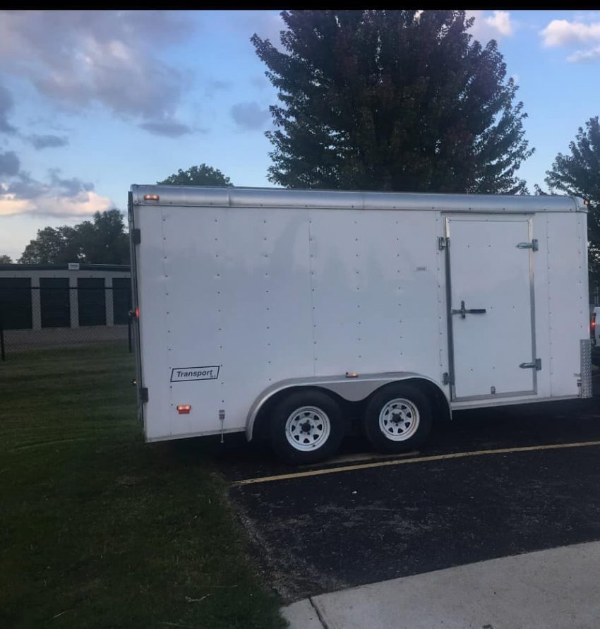 A photo of the trailer, which remains missing