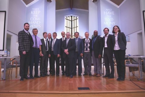 Some of the participants included, from left to right: Brendan Valiant, Roy Gane, Michael Younker, Ron Kelly, Martin Probstle, Kim Kjaer, Conrad Vine, Samuel Nunez Sr., Tarsee Li, Jerome Skinner, Oliver Glanz, Amanda McGuire-Moushon.