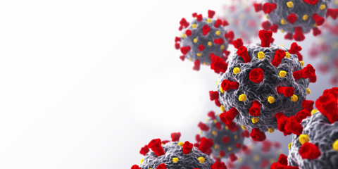 Coronavirus. COVID-19. 3D Render