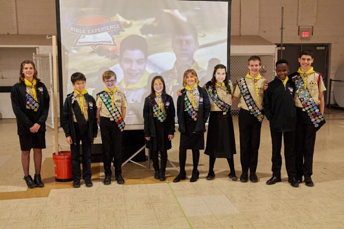Both Ann Arbor Teams, left to right: Leah Canada, Joshua Lee, Aidan Winkler, Chea Hwang, Lily Canada, Elisa Mendez, Alex Winkler, Nicolas Ganza and Juan Mendez.  Canadian members of screen: Daniel and David Gomez