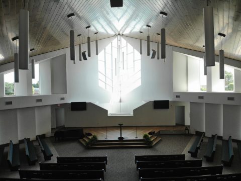 After many work sessions with architect David Shull, the building committee had a design to bring to the church members for a final decision to move forward with building a church. The members voted to build.  