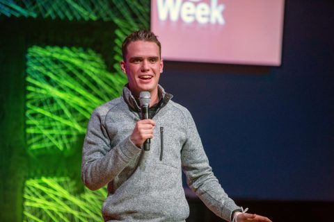 On Tuesday, March 16, 2021, during the evening World Changers Week program, Nehemiah shared about his experience serving as an assistant boys' dean in Idaho. Photo credit: Jackson John