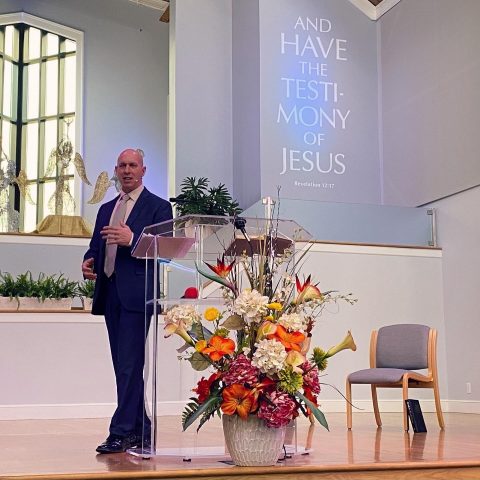 Dennis Page, prisoner-turned- pastor of the Village Church in Berrien Springs, says that as Christians, we should see every human being as Christ sees them. “It doesn’t matter if you’ve never been an actual prisoner because we were all born into the chains of sin and have made the wrong choice at some point in our lives.” Photo Courtesy of Berrien Springs Village Church