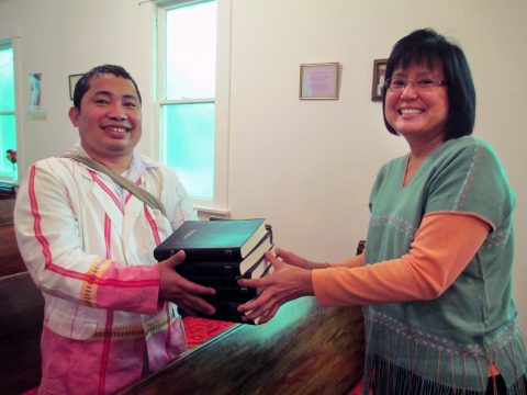 Over the past decade, Trudi Starlin has helped organize six congregations of refugees from Myanmar across the nation and (pre-pandemic) spends many weekends traveling from her home base in Berrien Springs, Michigan, to visit these congregations and speak to them. This is not, however, her strong suit — or, at least, it wasn’t.