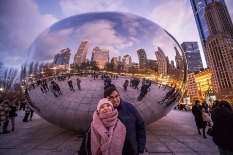 Pastor Tytus and his wife, Joanna Gudzowska, take a tour of Chicago, home to a thriving Polish community that has been an integral part of the city’s culture for generations.  | Credit: Andrzej Mucka