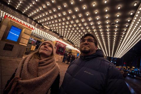 “We are trying to support the work in Poland as much as we can,” Gudzowski says. “Our churches there cannot face all the needs alone.”  Gudzowski pictured with his wife, Joanna Gudzowska, in Chicago. Credit: Andrzej Mucka